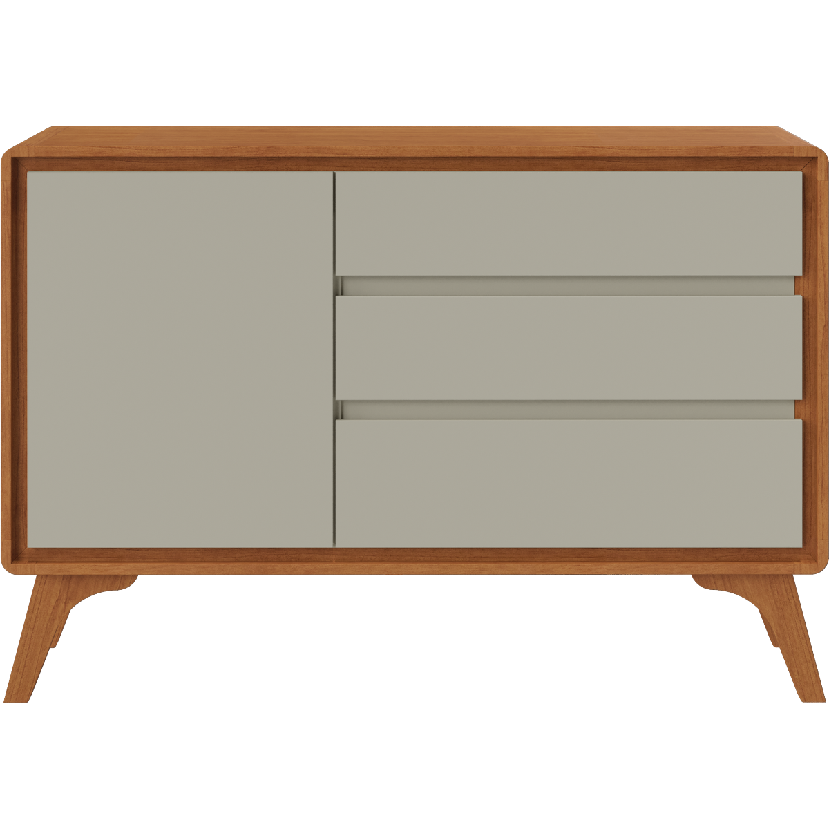 Buffet Sinus 1,20 m Naturale/Off White - MAVAULAR - Imagem 6