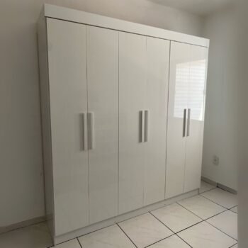 Guarda-Roupa 6 Portas Colibri 2,06 m Branco – D’DORO MÓVEIS