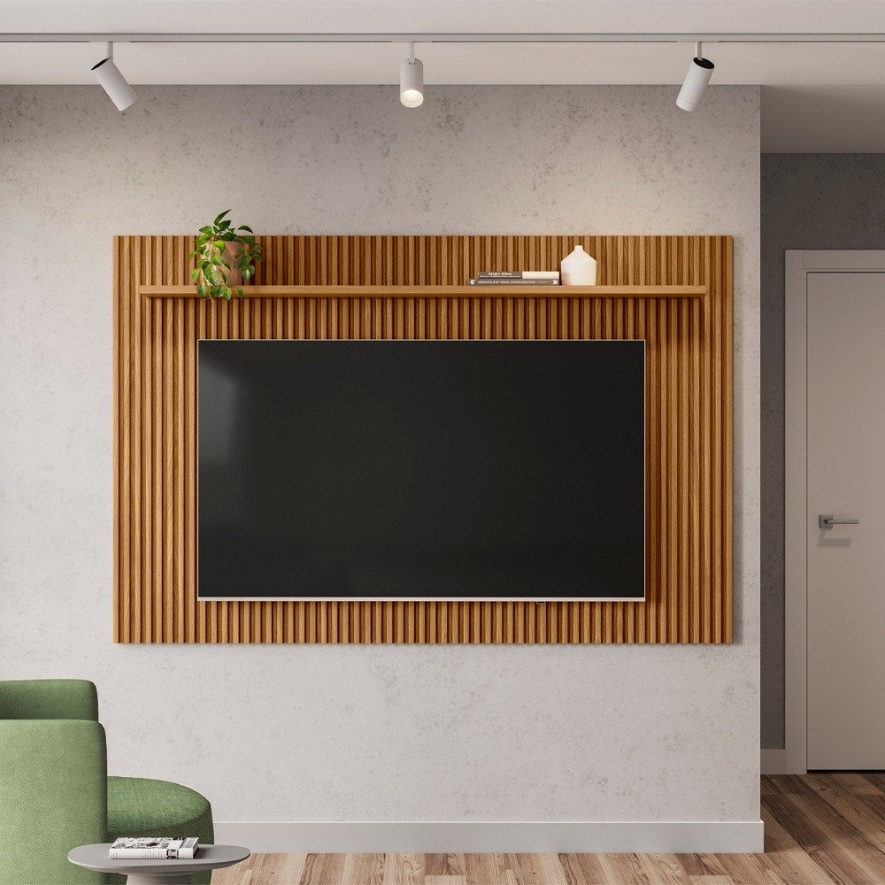 Painel até 75" Gênova 2.0 Nature Fosco - LINEA BRASIL