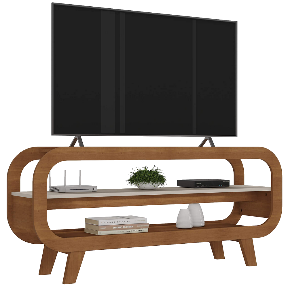 Rack até 60" Théo Cinamono/Off White - ARTELY - Imagem 4