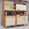 Kit Cozinha Antonela Prime 2,10 m Cinamono/Off White - IMOP