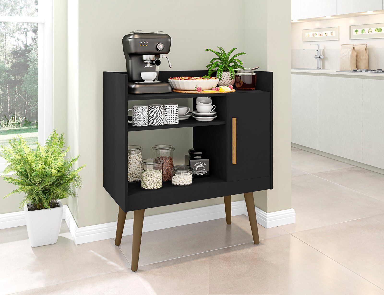 Aparador Café II Preto - BECHARA - Imagem 2