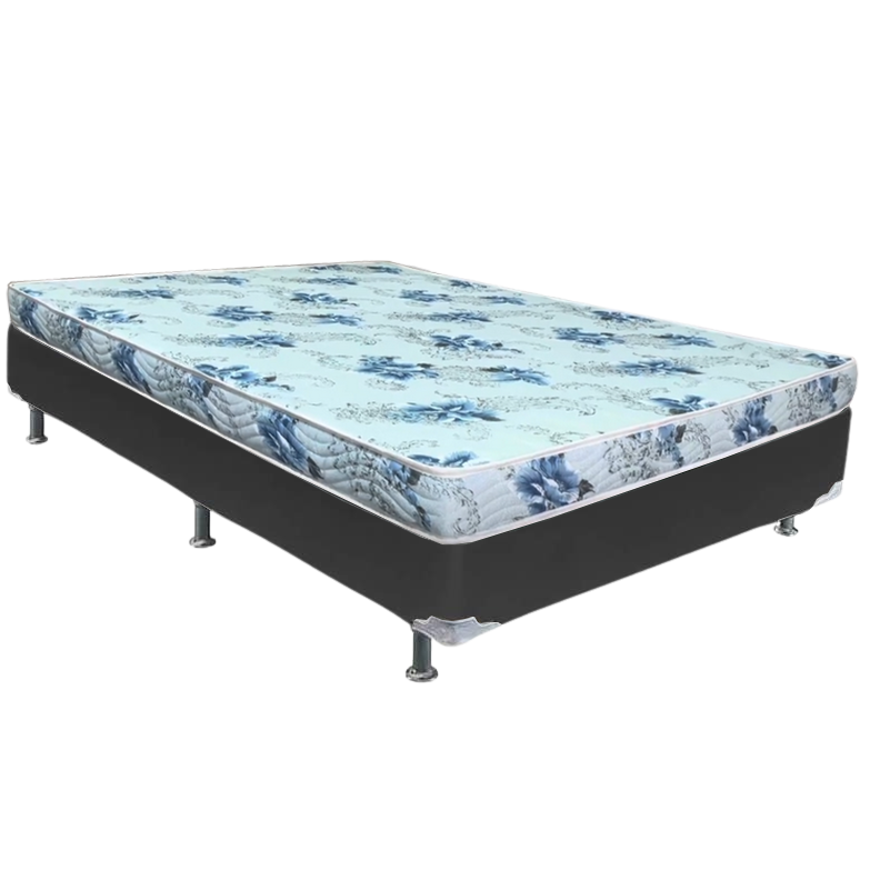 Colchão Casal Dream Soft + Base Box Simples Corino Preto – ORTOBOM + ALTO NÍVEL CAMAS E COLCHÕES - Imagem 2