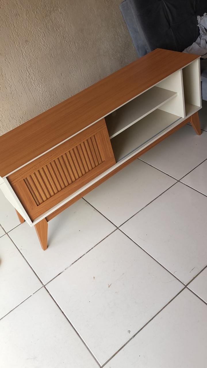 Rack até 55" Aruba Off White/Cedro - EDN MÓVEIS - Imagem 8
