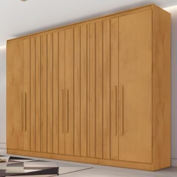 Guarda-roupa 6 Portas Oxford 2,10 M Peroba - Moveis Europa