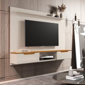Alternative view of Painel até 75" Studio 2.18 Off White/Cedro - EDN MÓVEIS