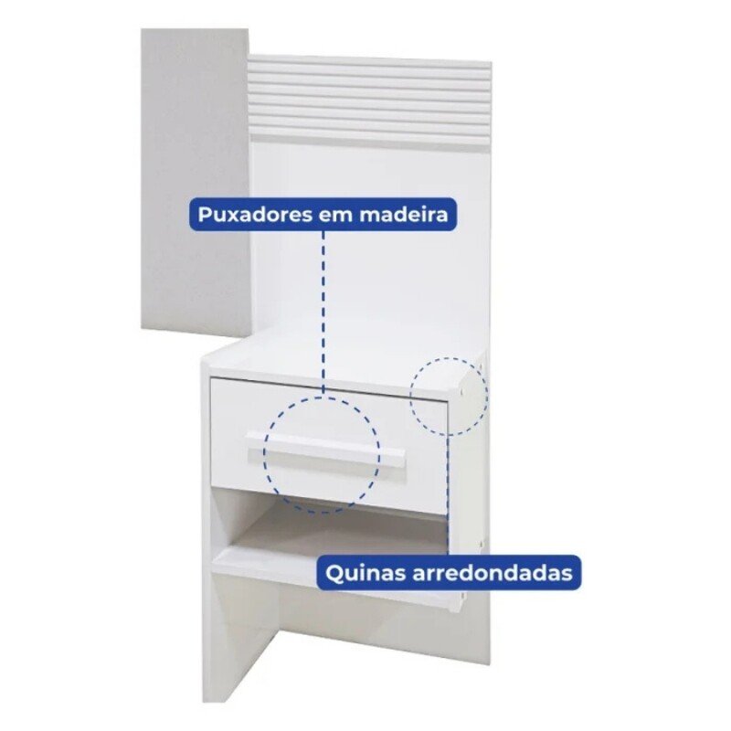 Cabeceira Queen Íris Larg. 1.60m Acolchoada Linho Bege e Detalhe Ripado Cinamomo/Off D Doro - Imagem 6