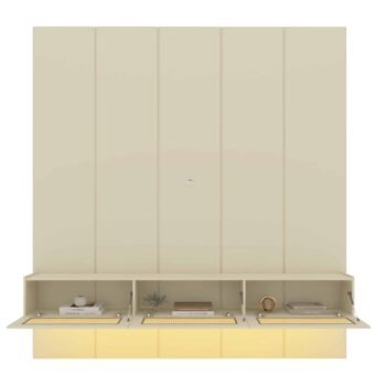 Alternative view of Home Suspenso até 85" Realce 2,225 m Off White com Nicho Native Off White - GELIUS
