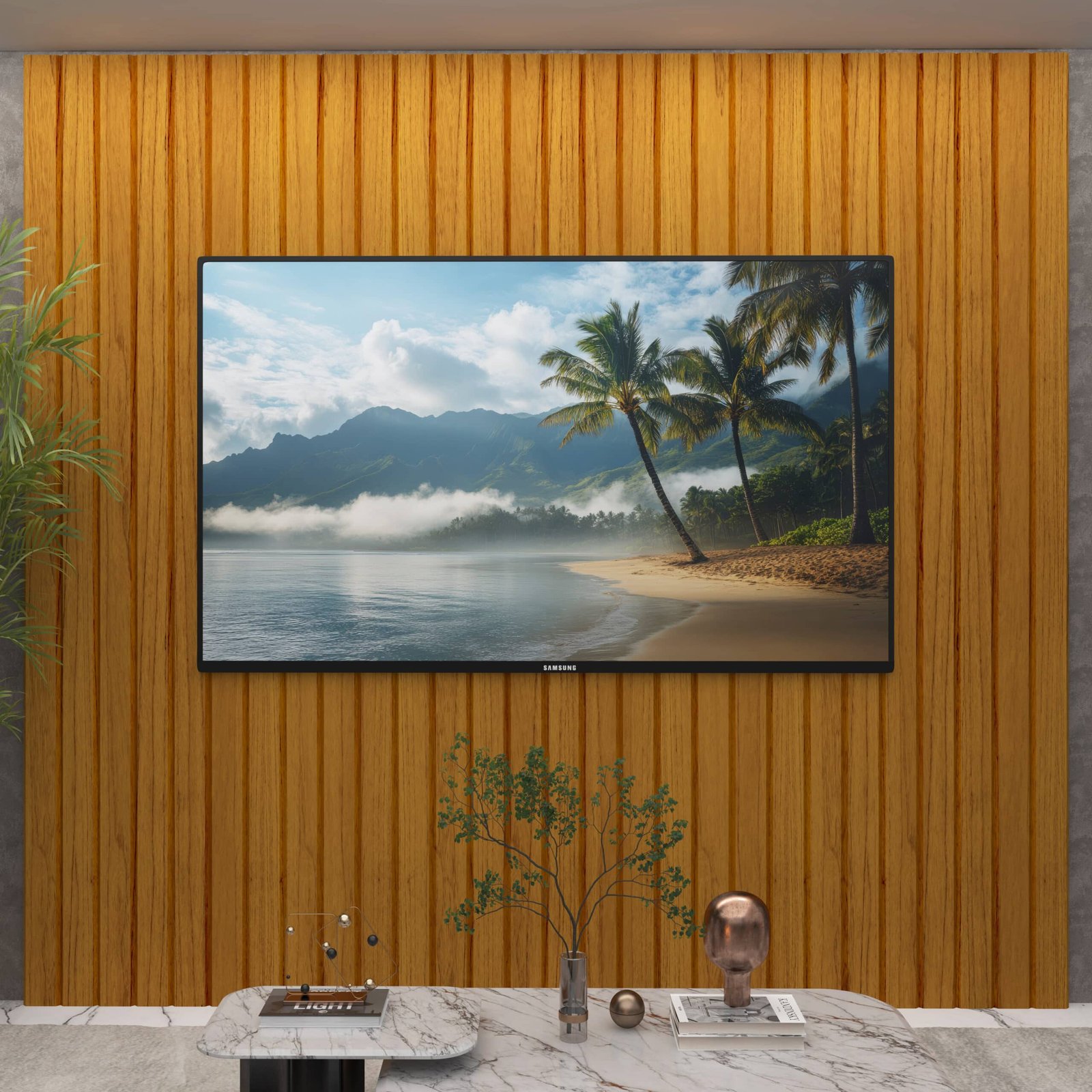 Painel até 85" Majestade 230 Naturale - GELIUS - Imagem 2