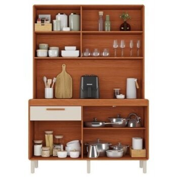 Alternative view of Kit Cozinha Dunas 1,40 m Cinamomo/Off White - ITATIAIA