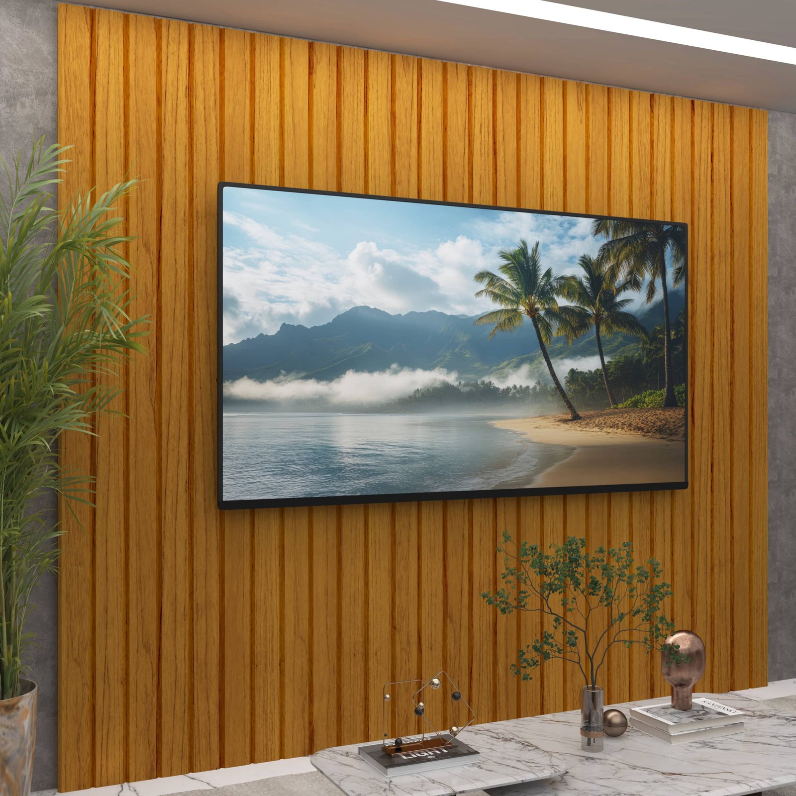 Painel até 85" Majestade 230 Naturale - GELIUS - Imagem 3