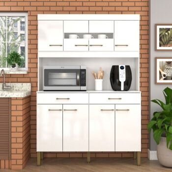 Kit Cozinha Laura K120 1,20 m Branco - FELLICCI