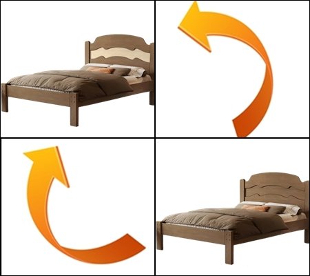 Cama Casal/Viúva Íris Castanho Wood/Avelã/Castanho Wood - MADEC MÓVEIS - Imagem 5