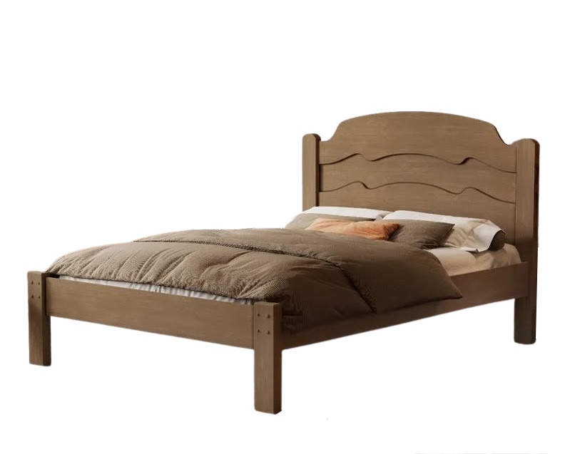 Cama Casal/Viúva Íris Castanho Wood/Avelã/Castanho Wood - MADEC MÓVEIS - Imagem 4