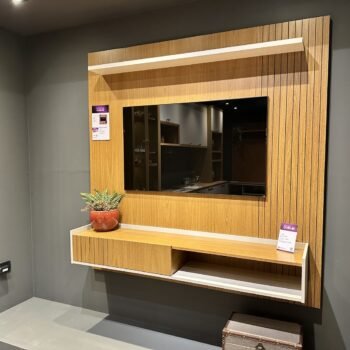 Alternative view of Painel Home até 65" Dublin Nature/Off White - LINEA BRASIL