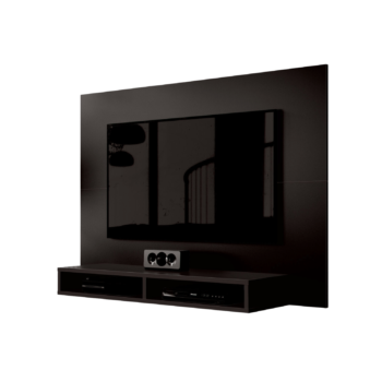 Alternative view of Painel até 43" Fox New Preto - EDN MÓVEIS