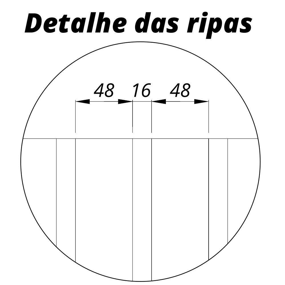 Painel ate 85" Nobre Ripado 230 Off White - GELIUS - Imagem 5
