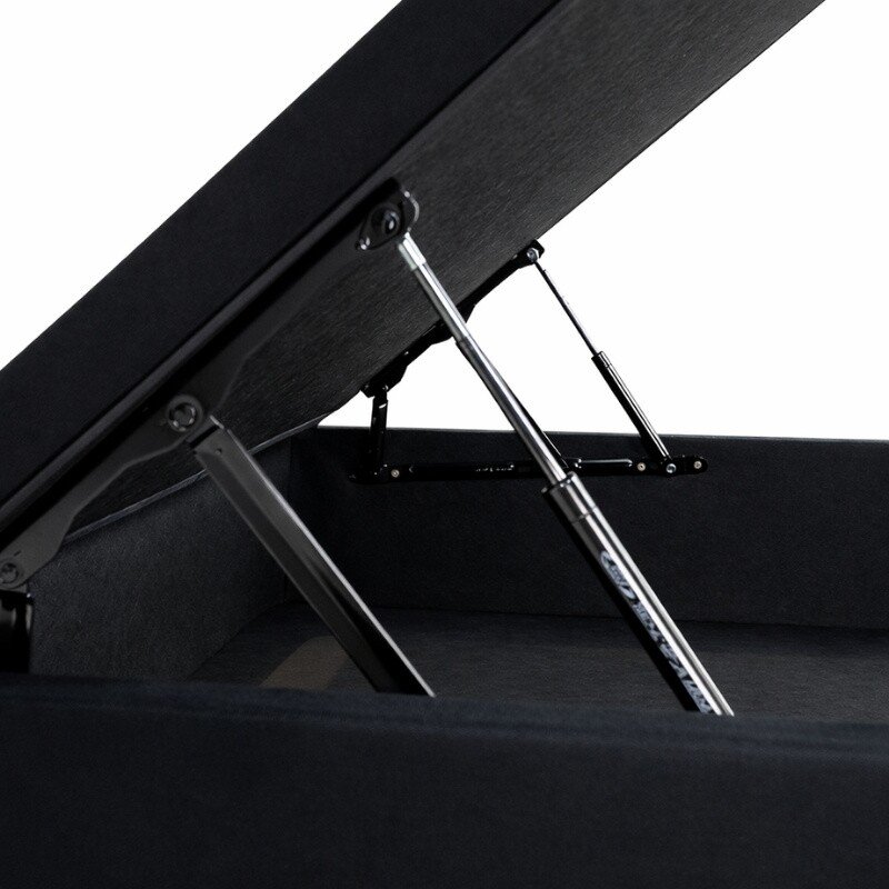 Colchão Casal Airtech 150 Ortopillow Ortopédico D45 Ortobom + Box Baú Casal Prime Confort Sued Preto Blindado Issacar - 138x188x73 | Suporta até 240kg - Imagem 9