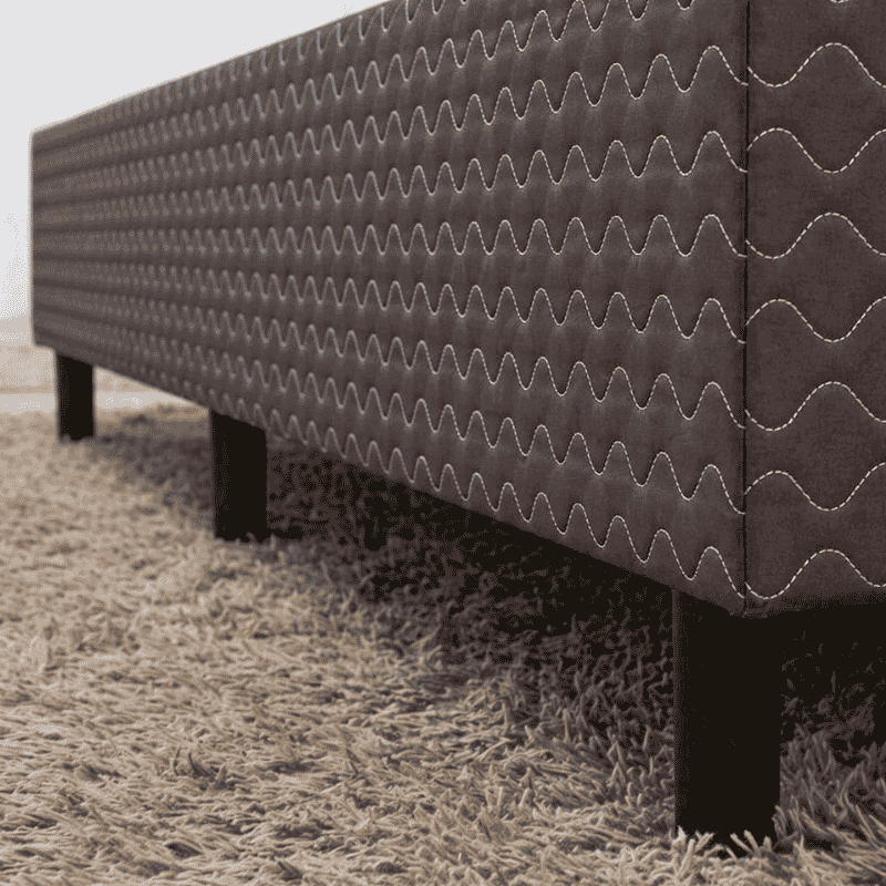 Colchão Queen Twins Molas BlueWave + Base Box Queen Bipartido Universal Marrom Bordado Gazin - 158x198x74 | Suporta até 290kg - Imagem 19
