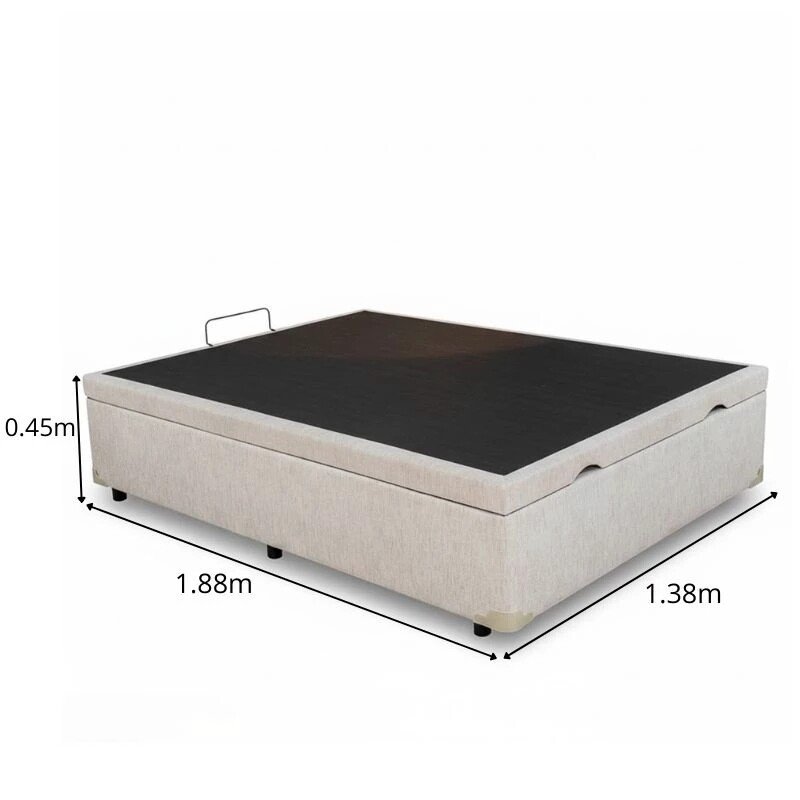 Colchão Casal Airtech Springpocket Molas Ensacadas Ortobom + Box Baú Casal Prime Confort Korino Linho Palha Blindado Issacar - 138x188x70 | Suporta até 240kg - Imagem 7