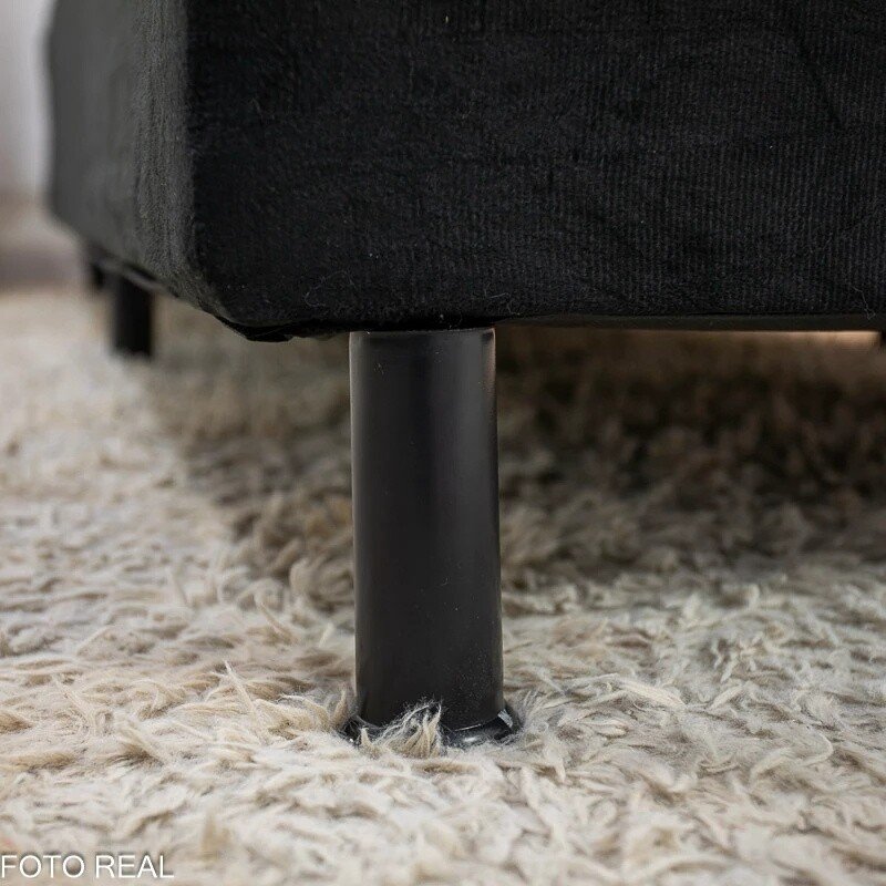 Colchão Solteiro Confort Premium Ortopédico Inovaflex + Box Solteiro Sued Preto Ortobel - 88x188x55 | Suporta até 120kg - Imagem 6