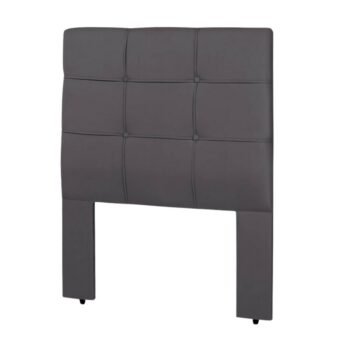 Cabeceira Cama Box Solteiro 0,90 Eslovênia Veludo Cinza