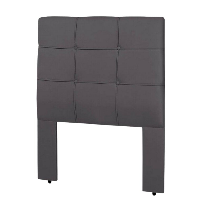 Cabeceira Cama Box Solteiro 0,90 Eslovênia Veludo Cinza