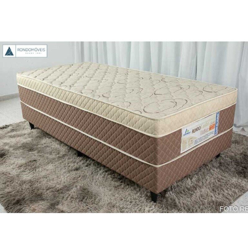 Combo - Roupeiro Sergipe Branco 6 Pts C/ Pés 100% MDF Larg. 1.80m - Bianchi + Unibox Solteiro Rondoconfort Ortopédico D33 Selada - Rondomóveis - Imagem 4