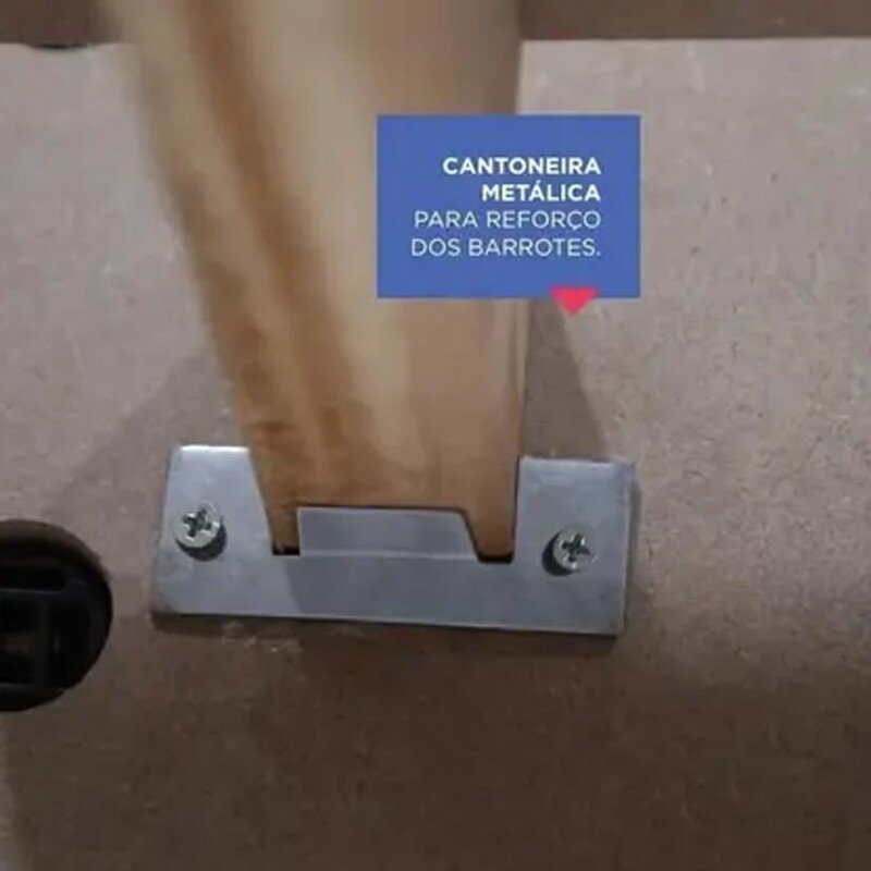 Cama Casal Primícia Cinamomo/Off Larg. 1.53m - D Doro - Imagem 4