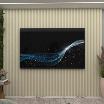 Alternative view of Painel até 85" Supremo Ripado 218 Off White - GELIUS