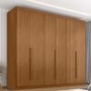 Guarda-roupa Casal Alvorada 6 Portas Larg. 2.70m 100% MDF Nature - Bianchi