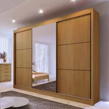 Alternative view of Guarda-Roupa Casal Los Angeles c/Espelho Cinamomo/Off/Cinamomo MDF Larg. 2.73m D Doro
