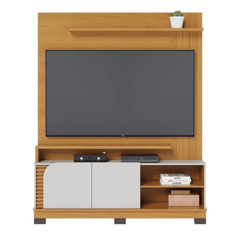 Home Jurerê Larg. 1.50m Naturale/Off White Mate para TV até 65" - Colibri - Imagem 3