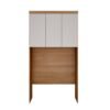 Modulado Aéreo Rizon Casal Cumaru/Fendi Fosco 3 Portas 2 Prateleiras 100% MDF Larg. 1.45m - Novo Horizonte