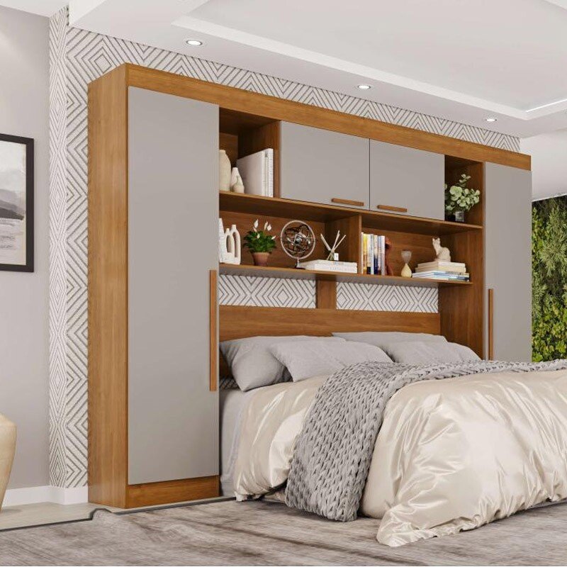 Modulado Apolo Premium Cinamomo/Off 4 Portas Larg. 2.40m - Sallêto - Imagem 3