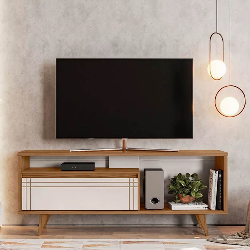 OUTLET - Painel Curitiba Cinamomo Frisado TV até 75 Polegadas Larg. 2.24m - Valdemoveis - Imagem 2