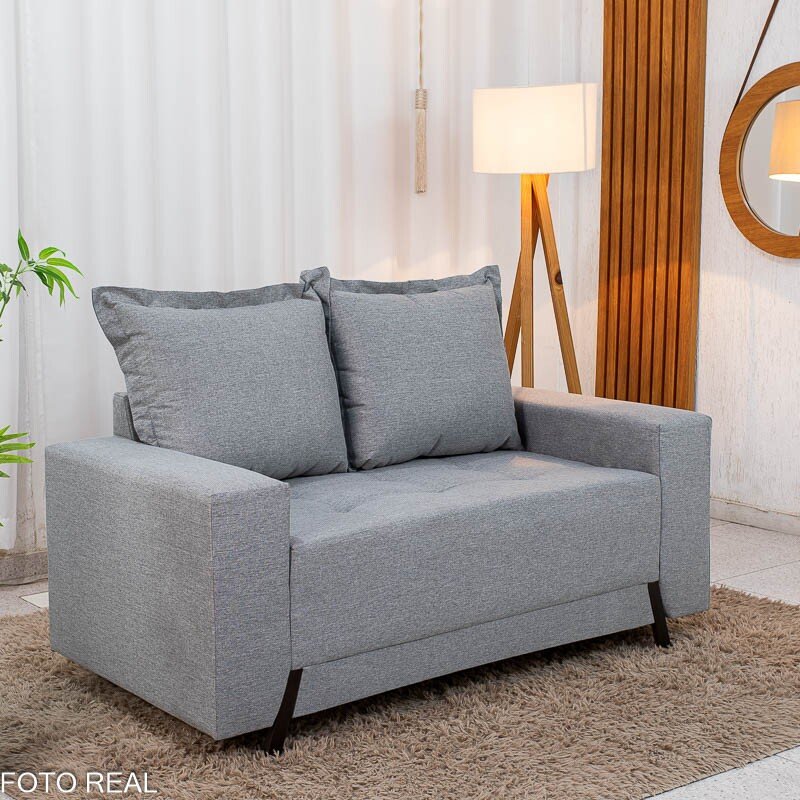 Sofá 2 lugares 8100 Linho Cinza 27