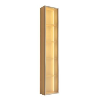 Alternative view of Torre Modular 2.2 Larg. 0.36m Nature C/LED 1 Porta em Vidro - JB Bechara