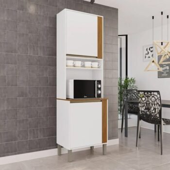 Torre Quente Cozinha Pérola Branco/Cinamomo - Sallêto