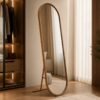Toucador Alamanda Espelho Oval Castanho/Bronze - JB Bechara
