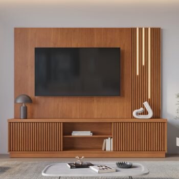 Home Theater até 75″ Arezzo New (C/LED Cascata) Naturale – MAVAULAR