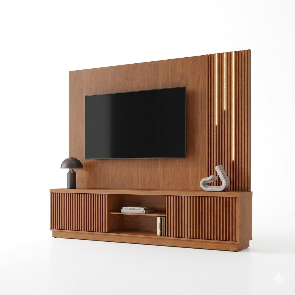 Home Theater até 75″ Arezzo New (C/LED Cascata) Naturale – MAVAULAR - Imagem 5