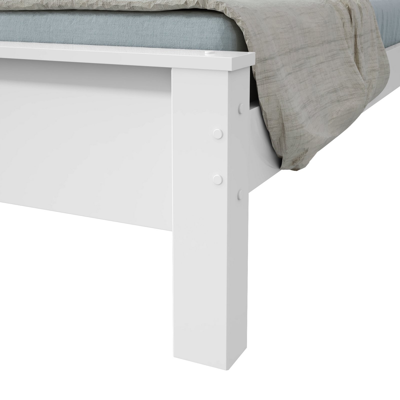 Cama Casal Athenas Branco - LOPAS - Imagem 5