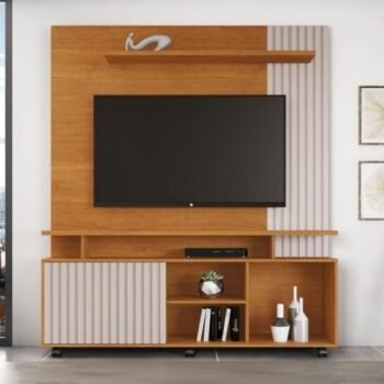 Home até 65" Serrano Cinamomo/Off White - JCM MOVELARIA