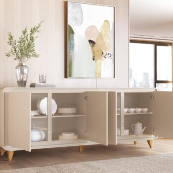 Alternative view of Buffet 4 Portas Liv Off White – EDN MÓVEIS
