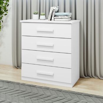 Cômoda 4 Gavetas Baião Branco - LOPAS