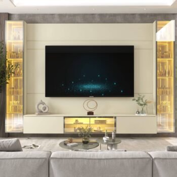 Alternative view of Home Suspenso até 85" Luminare Reflecta com Duas Torres 293 Off White - GELIUS (ESPECIAL)