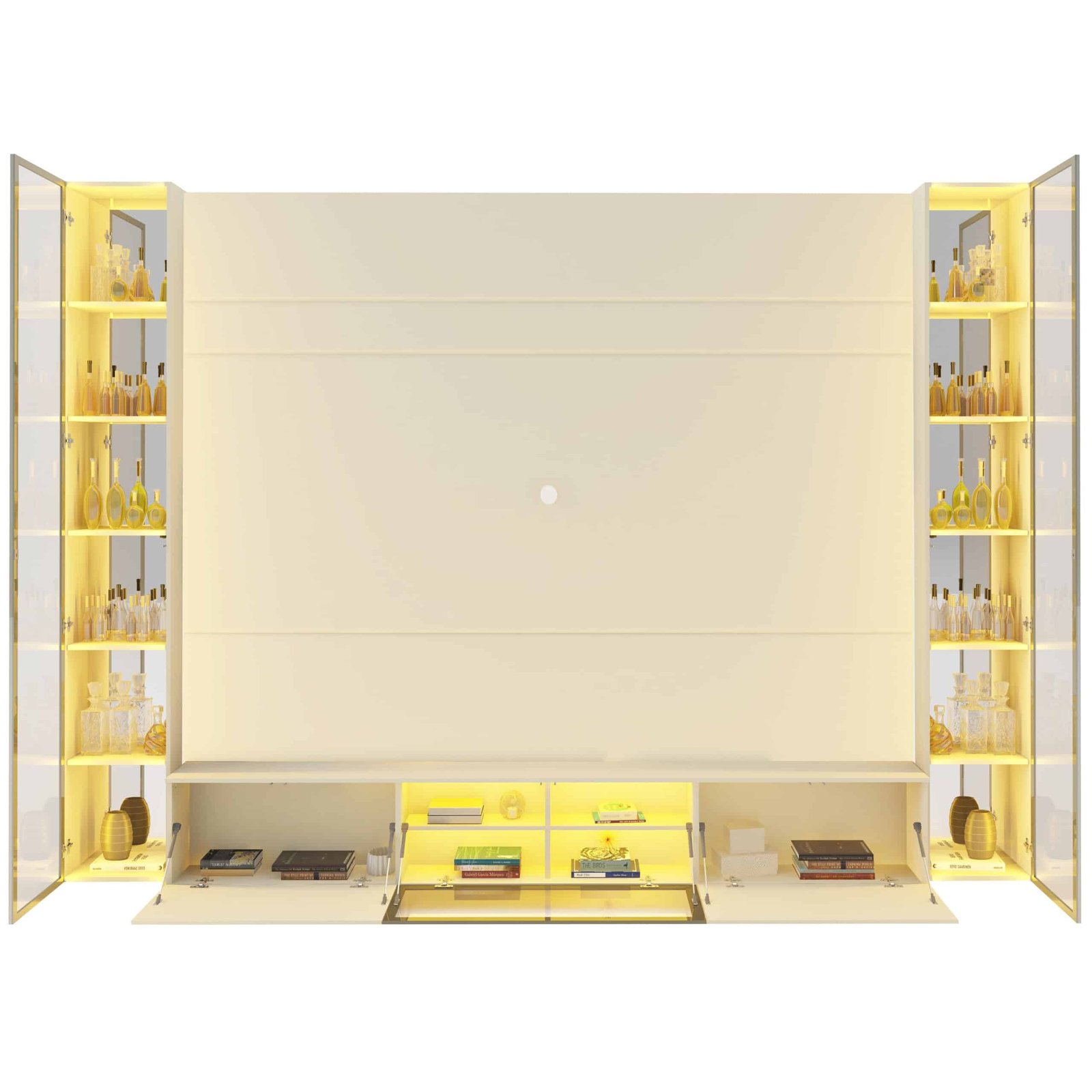 Home Suspenso até 85" Luminare Reflecta com Duas Torres 293 Off White - GELIUS (ESPECIAL) - Imagem 3