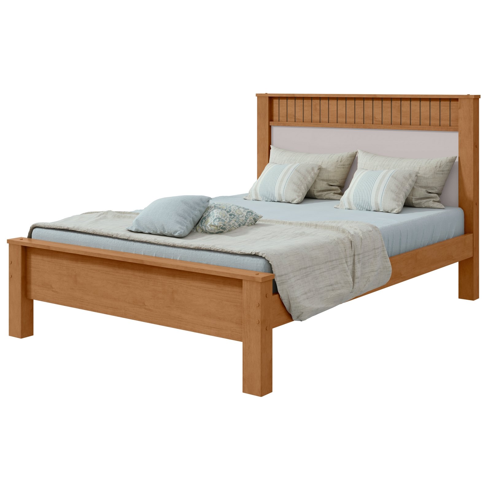 Cama Casal Athenas Amêndoa Clean/Off White/Amêndoa - LOPAS - Imagem 13