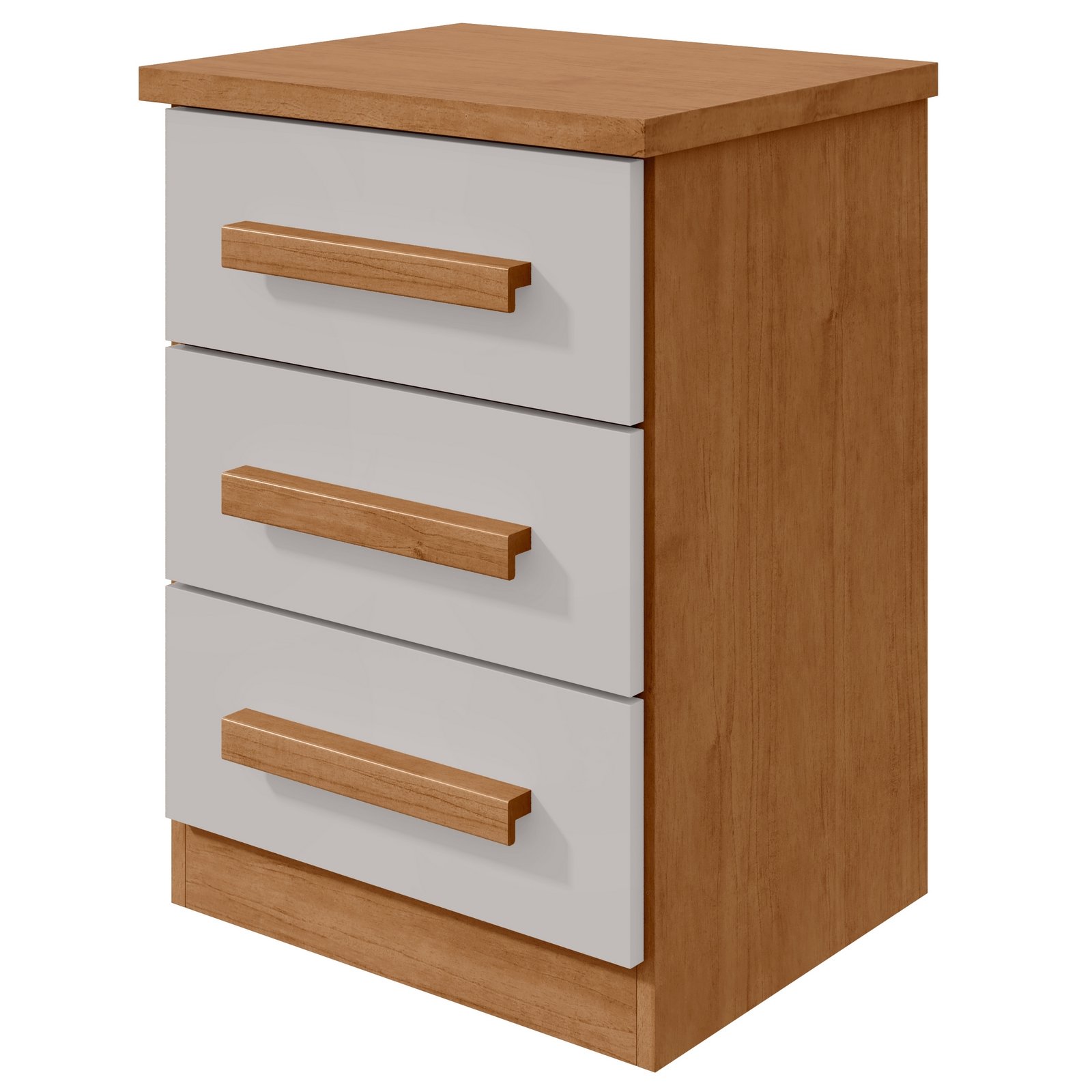 Mesa de Cabeceira Baião Amêndoa Clean/Off White - LOPAS - Imagem 7